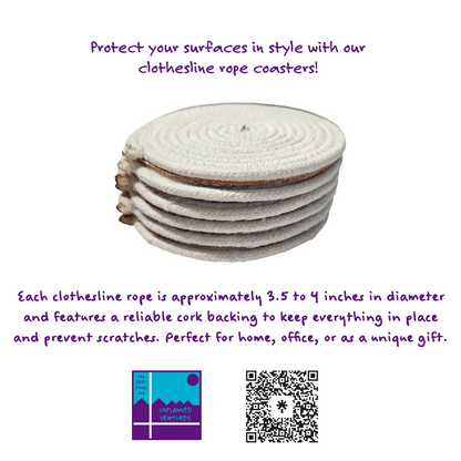 Clothesline Rope Coasters