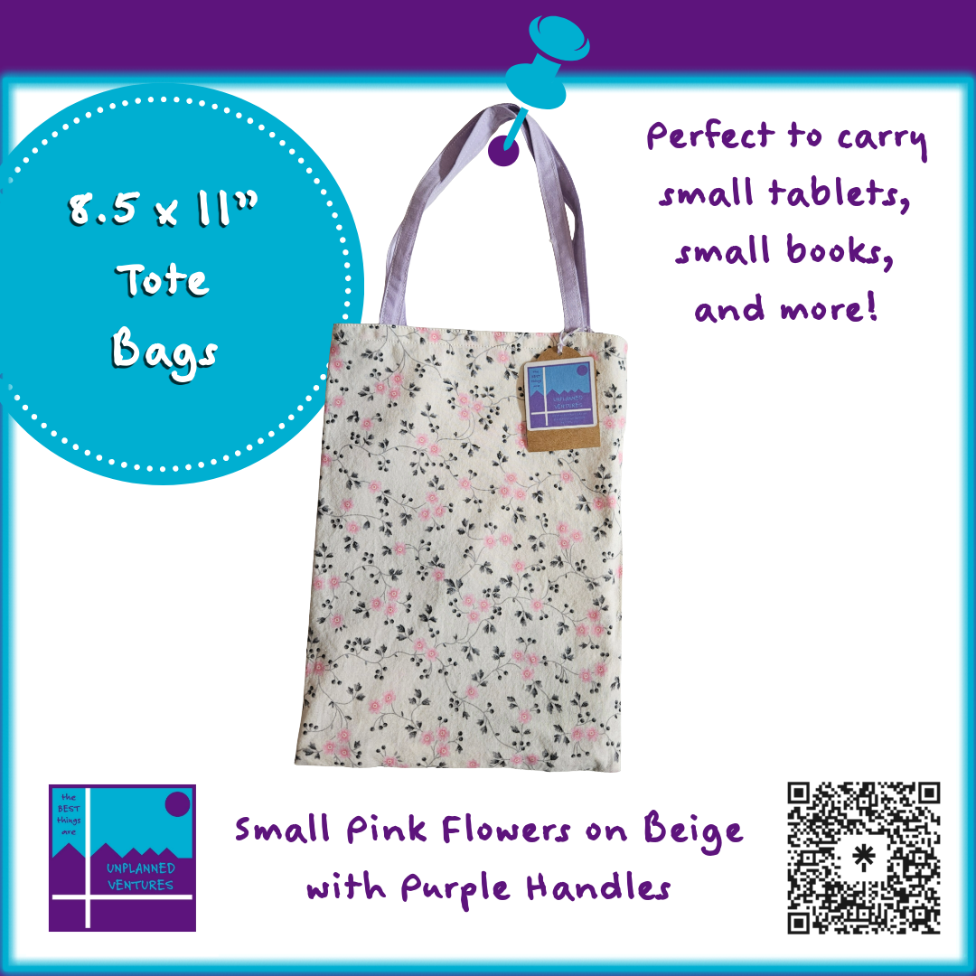 8.5x11 Inch Tote Bags