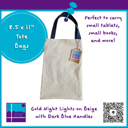 8.5x11 Inch Tote Bags