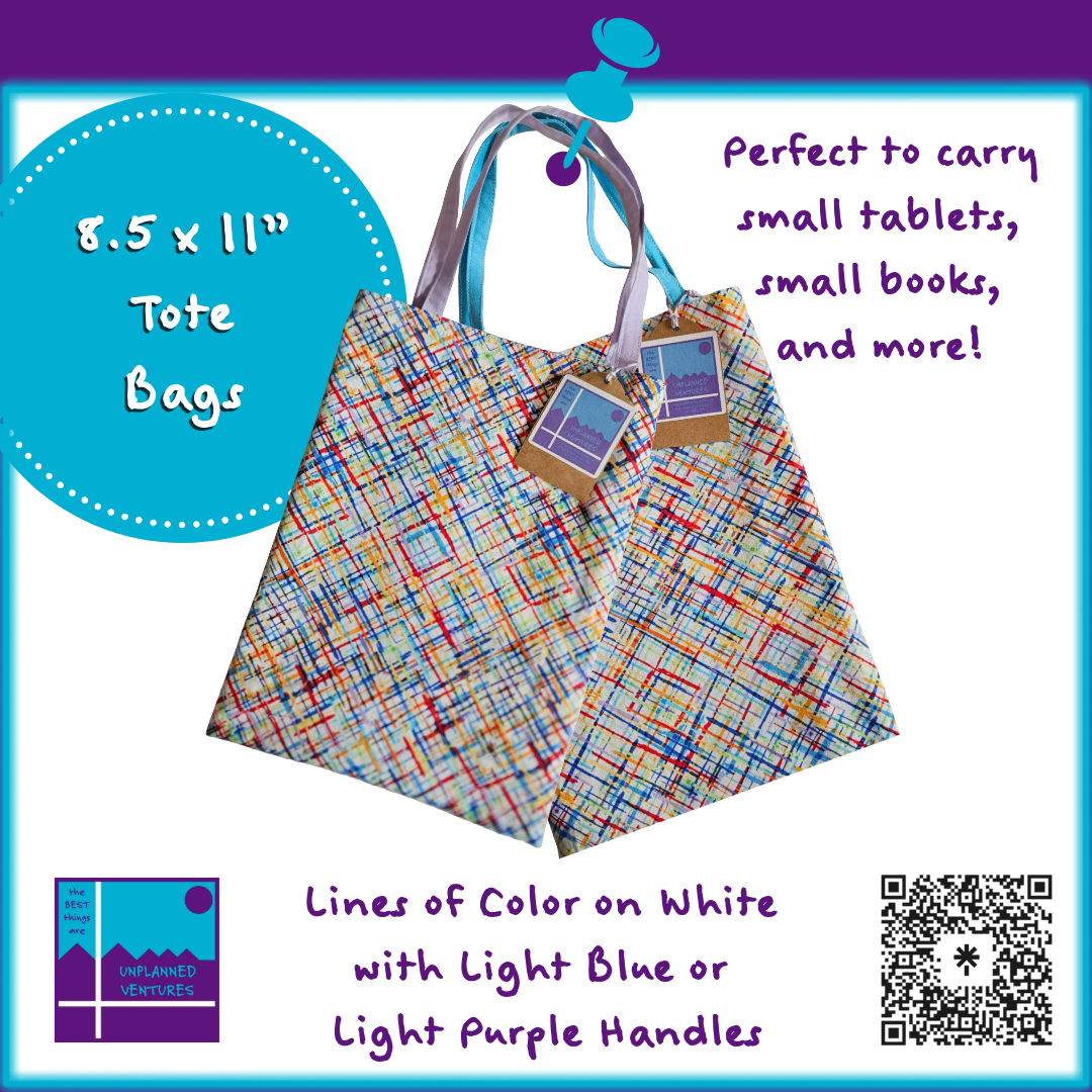 8.5x11 Inch Tote Bags