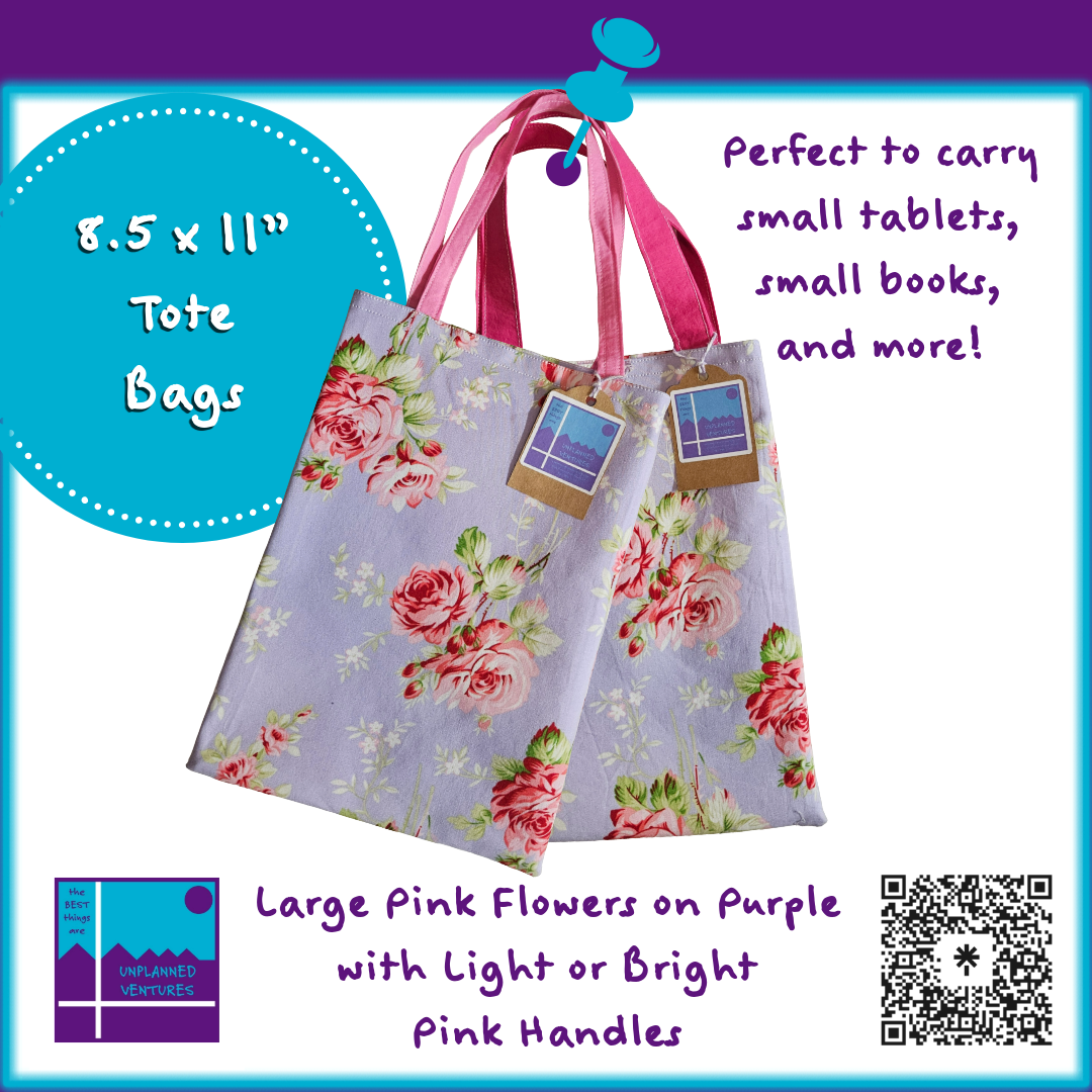 8.5x11 Inch Tote Bags