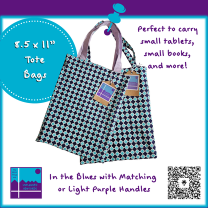 8.5x11 Inch Tote Bags