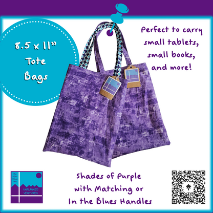 8.5x11 Inch Tote Bags