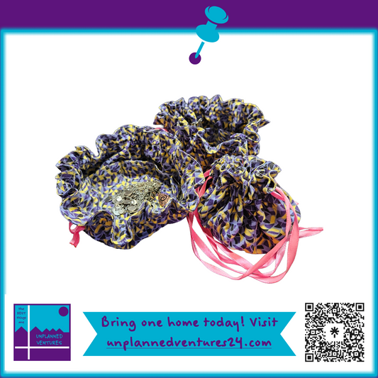Drawstring Travel Jewelry Pouches