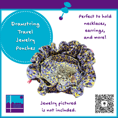 Drawstring Travel Jewelry Pouches