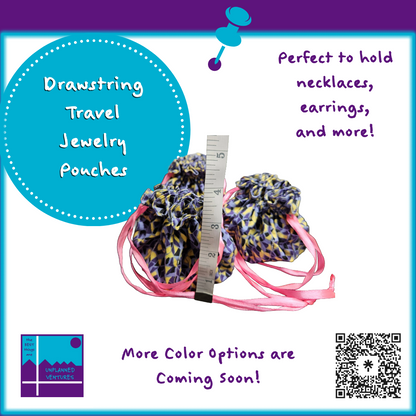 Drawstring Travel Jewelry Pouches