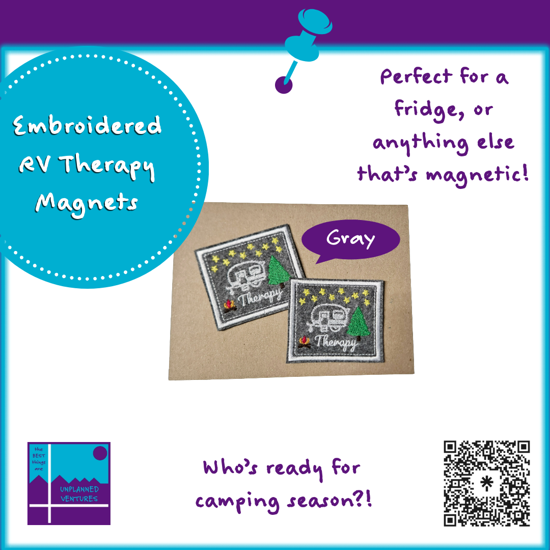 RV Therapy Embroidered Magnets