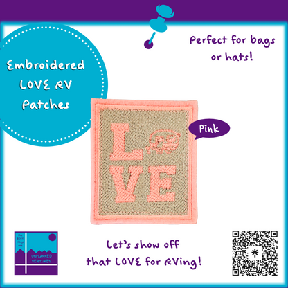 LOVE RV Embroidered Patches