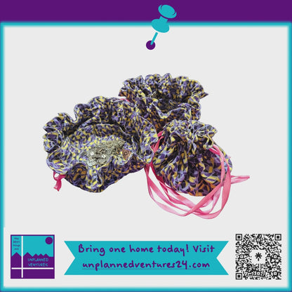 Drawstring Travel Jewelry Pouches