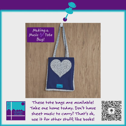 Music Notes Tote Bag