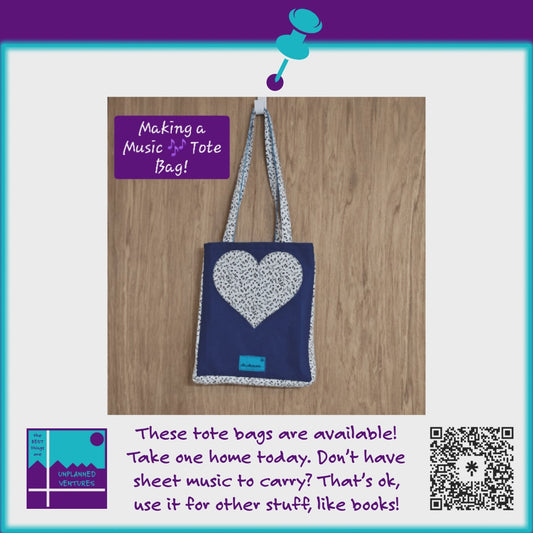 Music Notes Tote Bag