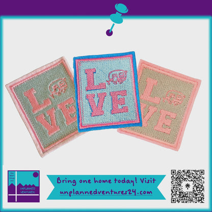 LOVE RV Embroidered Patches
