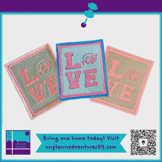 LOVE RV Embroidered Patches