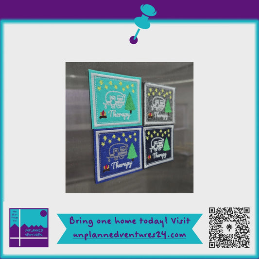 RV Therapy Embroidered Magnets