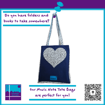 Music Notes Tote Bag